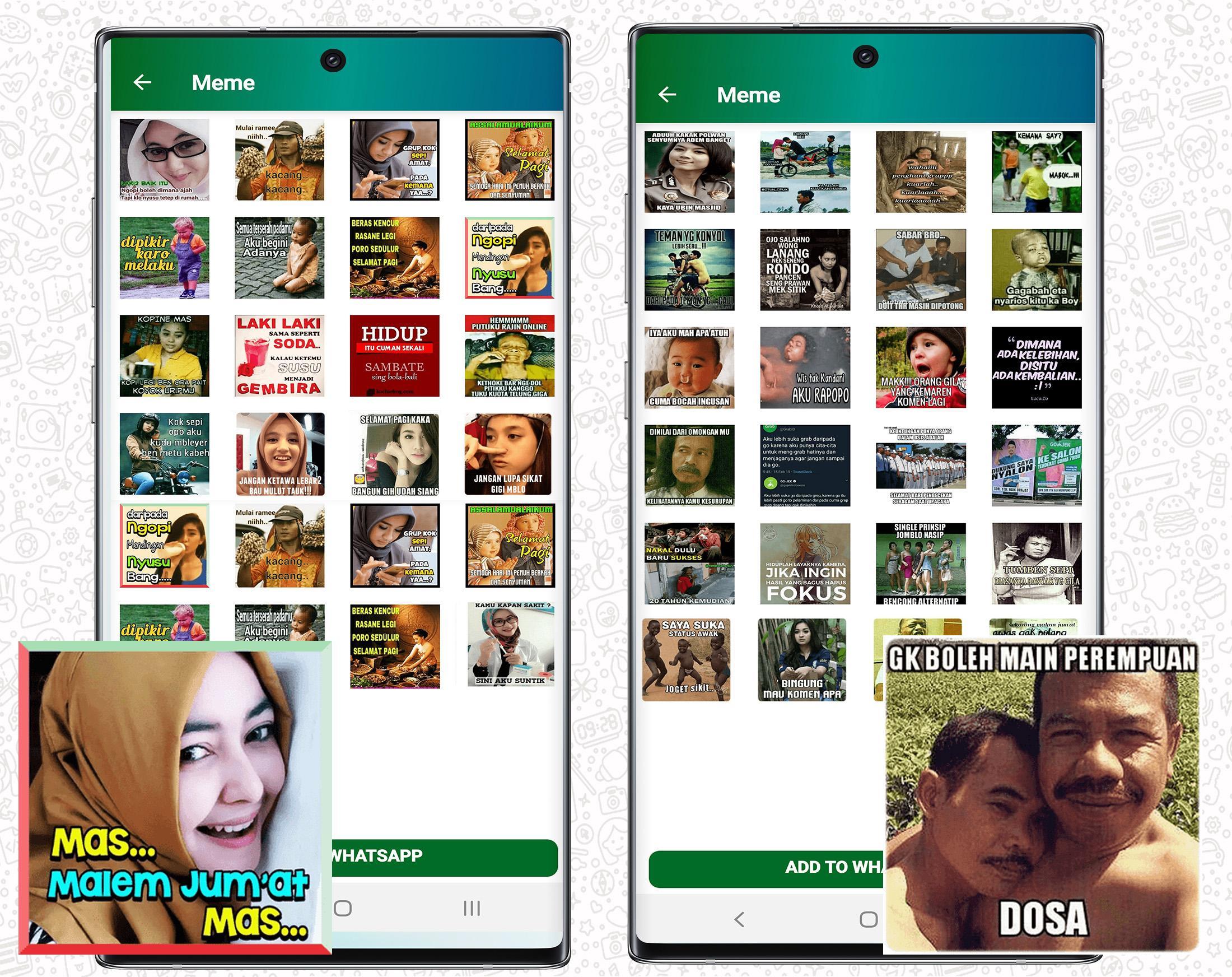 Wastickerapps Meme Perang Gambar Sticker Lucu Wa For Android Apk