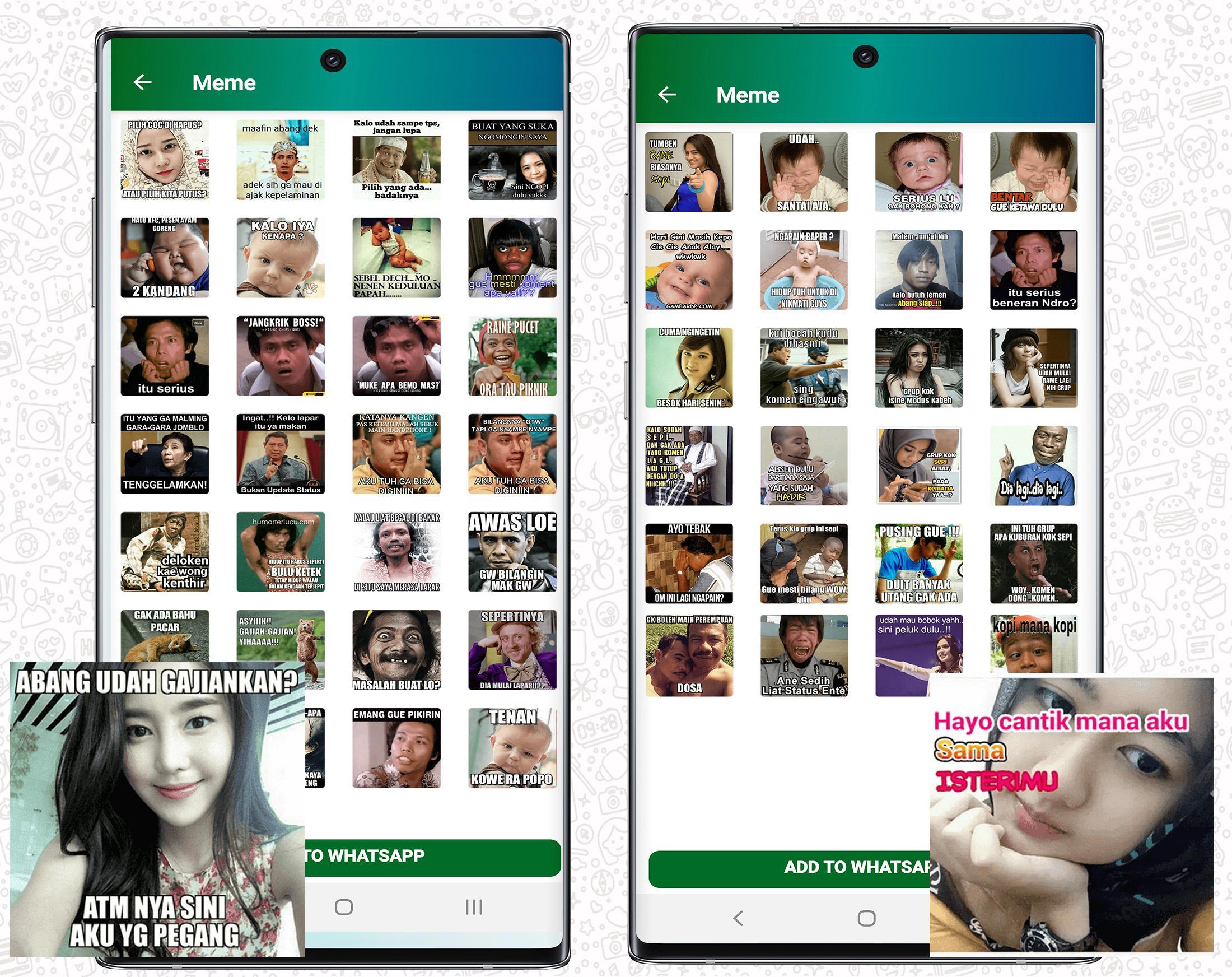 Wastickerapps Meme Perang Gambar Sticker Lucu Wa For Android Apk