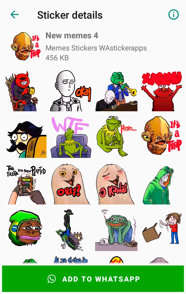 Wastickerapps Memes Stickers Xd83dxde02xd83dxde06xd83dxde1c For Android Apk Download