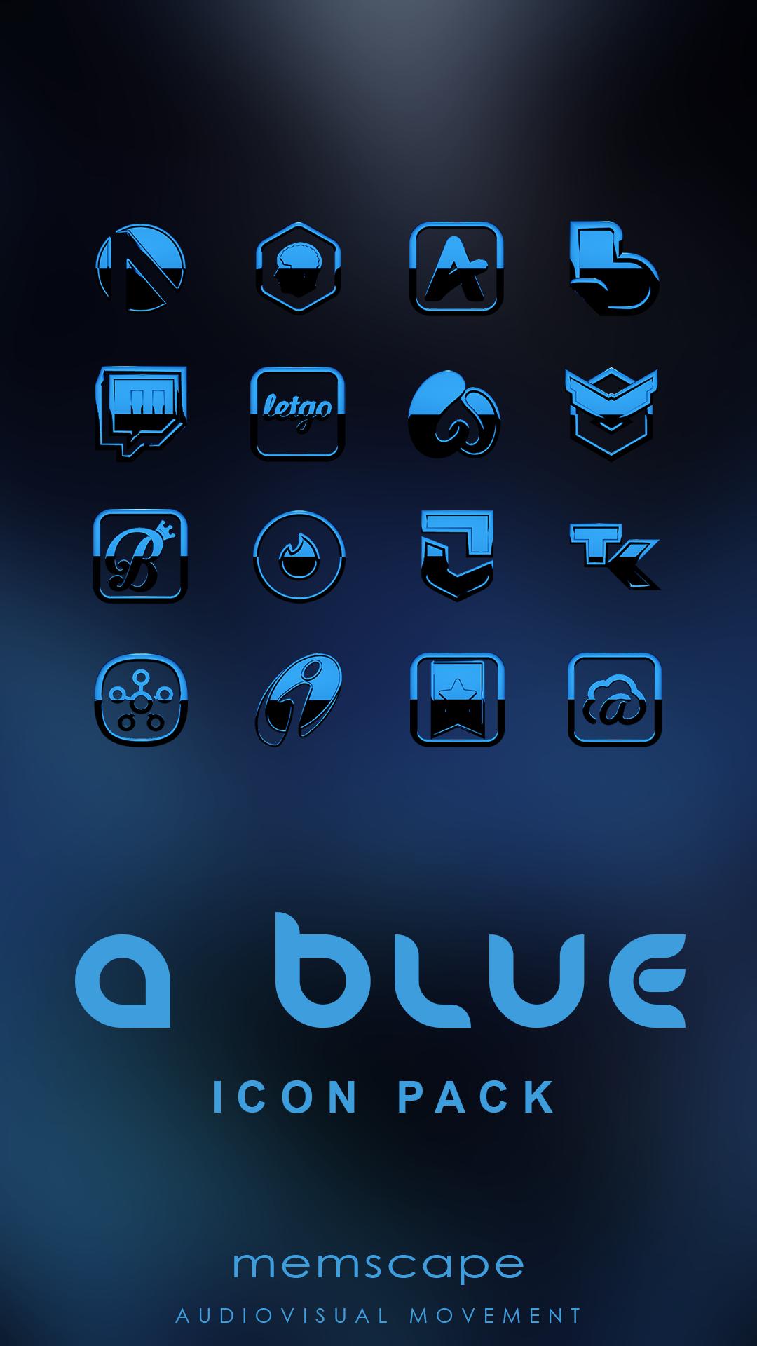 j blue ice icon pack apk