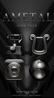 AMETAL Dark Icon Pack โปสเตอร์