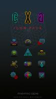 EXA Neon Icon Pack الملصق