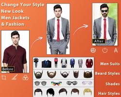Jacket Photo Editor for Men: Man Dress Photo Suit الملصق
