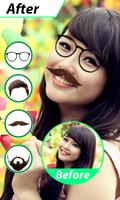 Men Beard and Hair Salon Photo Editor الملصق