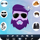 Man Cool beard- Mustache- Hairstyles Photo Editor icône