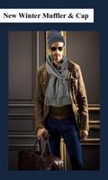 Men jeans jacket photo editor – Caps & Mufflers Affiche