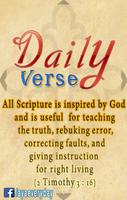 Daily Verse from bible poster