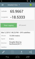 برنامه‌نما GPS Logger for Android عکس از صفحه