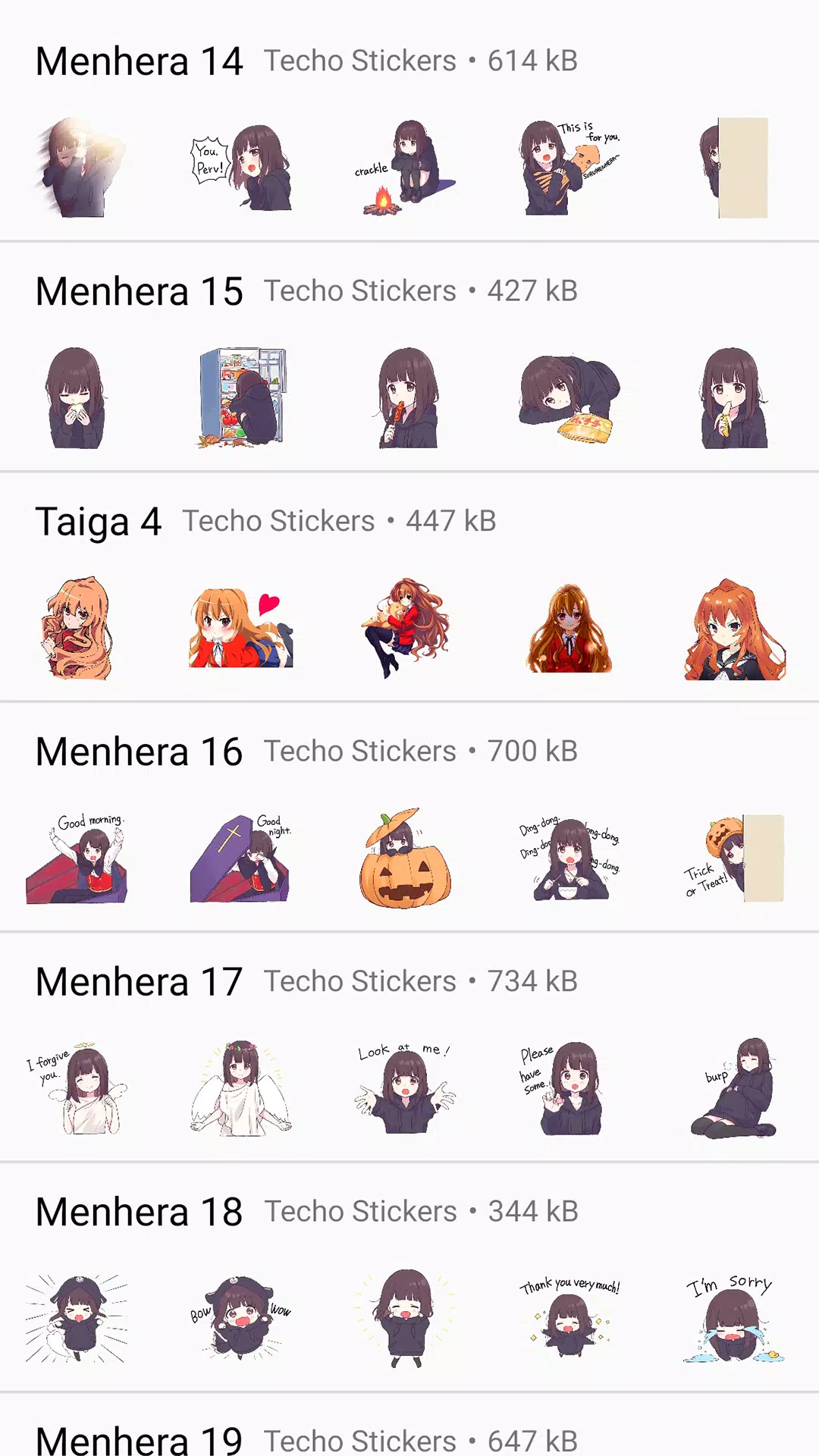 menhera 4 - sticker set for Telegram and WhatsApp