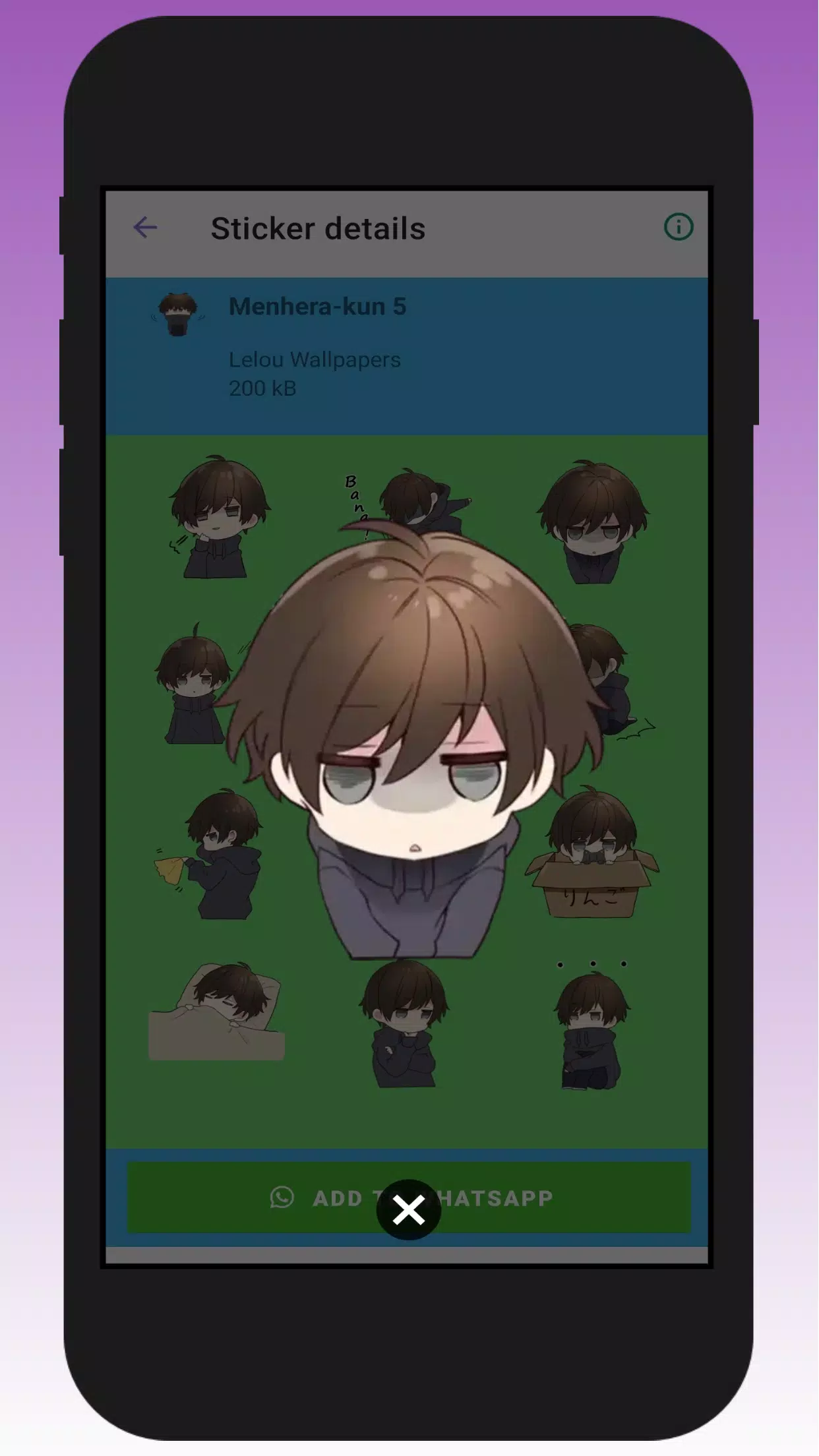 Menhera Kun 1 ✾ [✓] - Stickers for WhatsApp