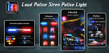 Loud Police Siren Police Light