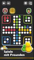 Mensch! Ludo Brettspiel Spaß Plakat