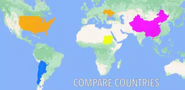 TrueWorld Maps: Country Facts