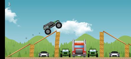 Monster Truck Racing Hill Game Affiche