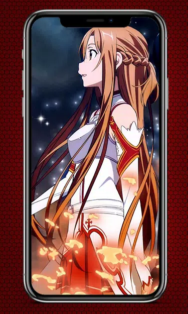 Asuna e Kirito Wallpaper Vermelho