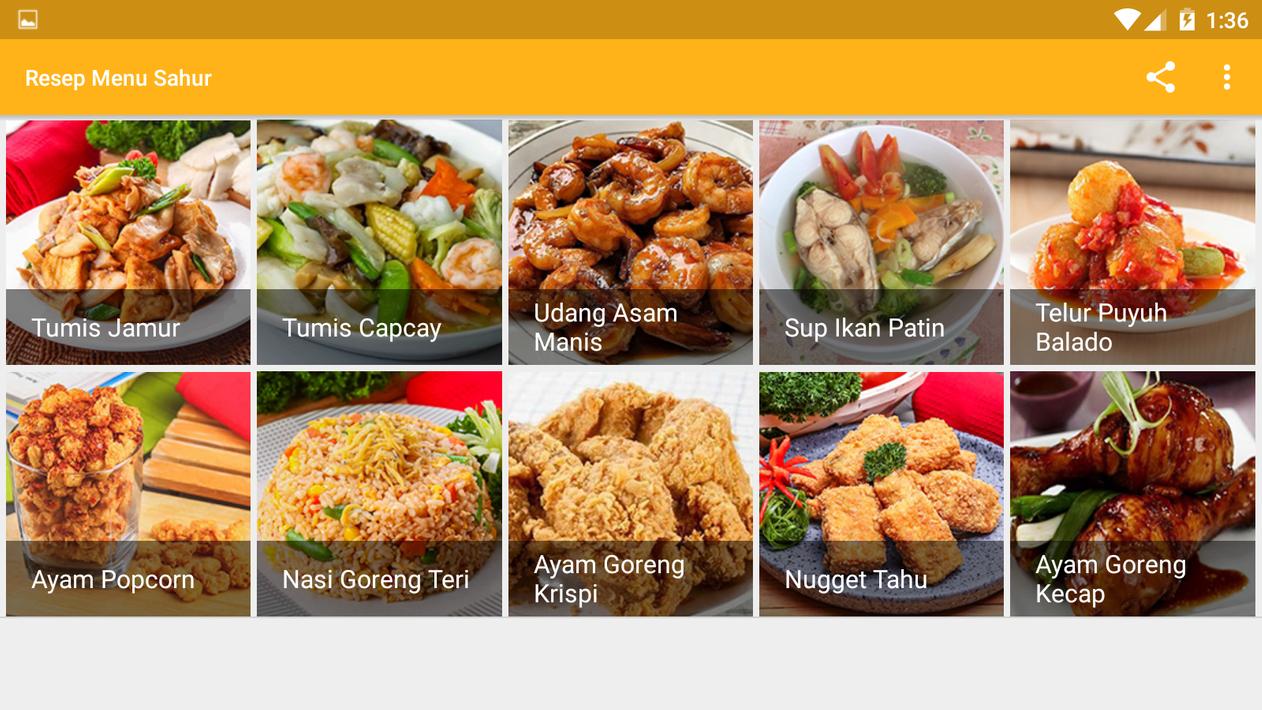Descarga de APK de Resep Menu Sahur para Android