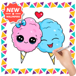 かわいい綿菓子の描き方