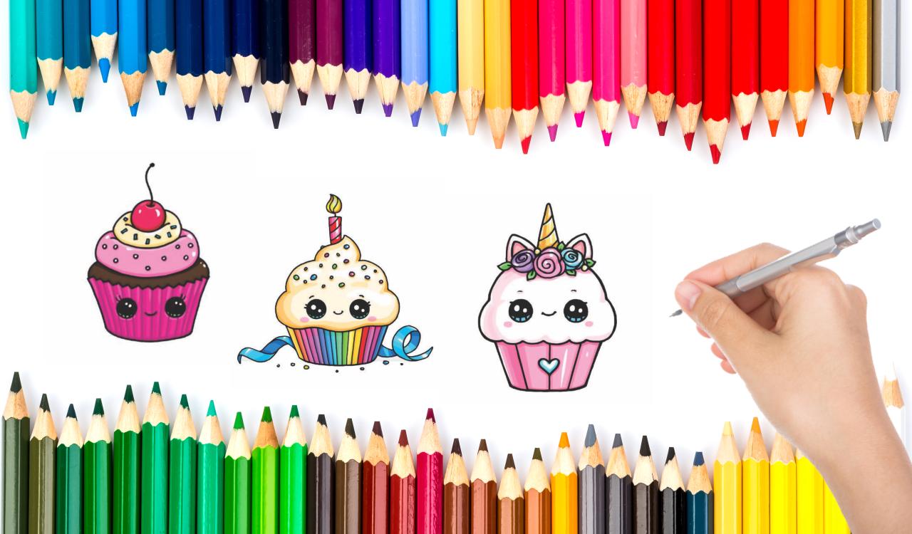 Android 用の かわいいカップケーキの描き方 Apk をダウンロード