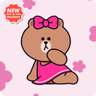Cute Girl Bear Wallpaper 圖標