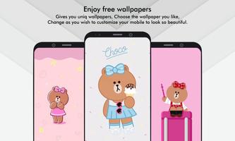 Cute Girl Bear Wallpaper 海報
