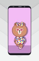 Cute Girl Bear Wallpaper 截圖 2