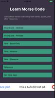 برنامه‌نما Morse Code Flashcards+Quizzes عکس از صفحه
