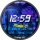 Pixel Cyberpunk Watch Face APK