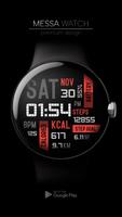 Minimal Sport Watch Face Black Plakat