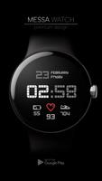 Minimal Pixel Watch Face Black Cartaz