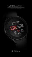 Minimal Pixel Watch Face Black imagem de tela 1