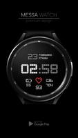 Minimal Pixel Watch Face Black imagem de tela 2
