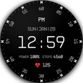 Minimal Watch Face Black X