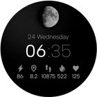 Minimal Watch Face Moon icône