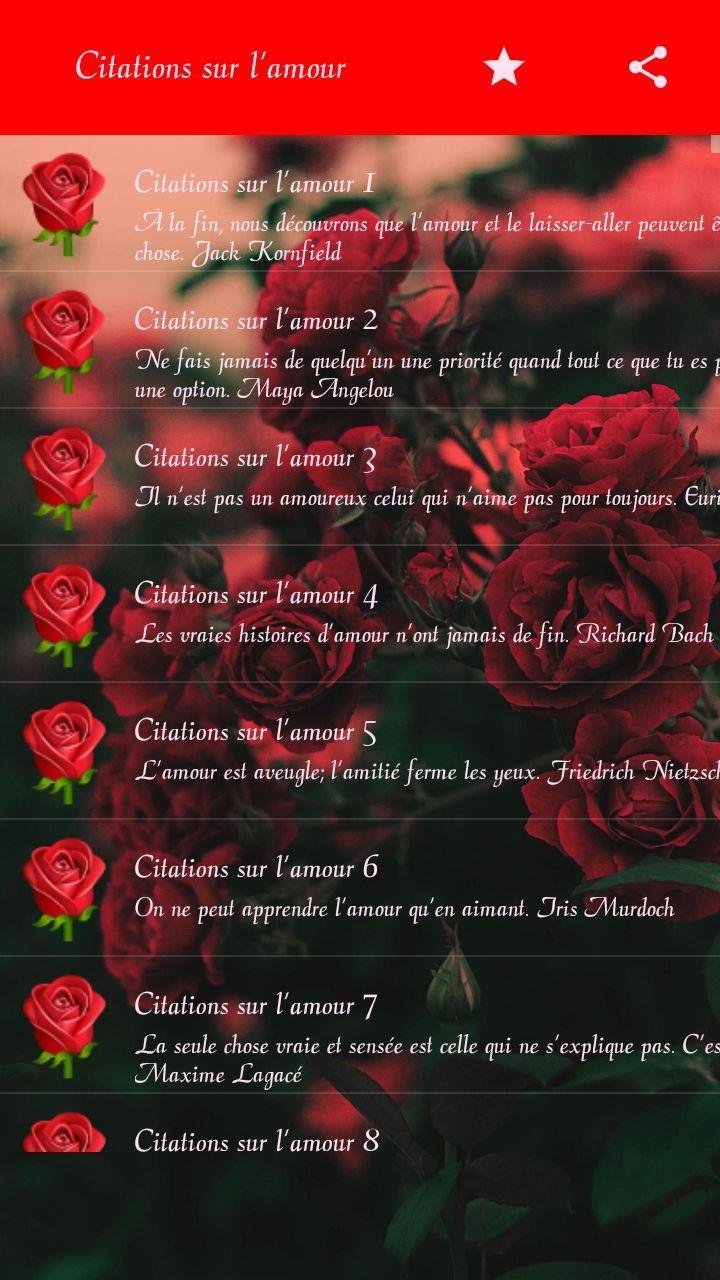 Citations Sur L Amour Citations D Amour For Android Apk Download