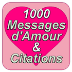 1000  SMS d'Amour & Citations أيقونة
