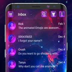 Neon led SMS Messenger theme XAPK download