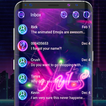 Chat couleur néon pour SMS