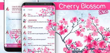 Rosa Sakura-Blüten