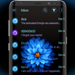 Blue Blossoms SMS Theme