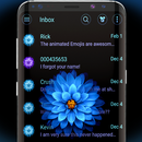 Blue Blossoms SMS Theme APK