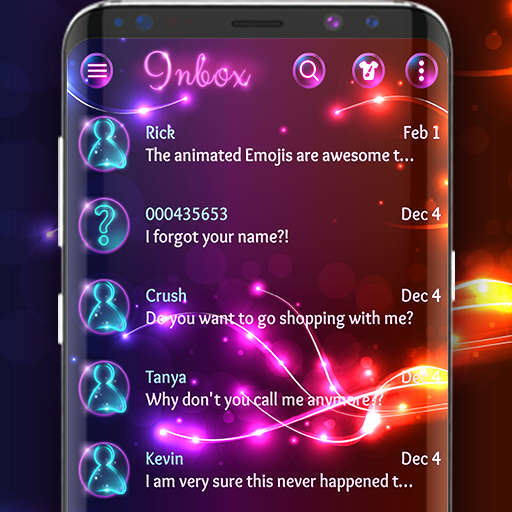 Tema SMS di luce al neon