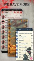 Tema Samurai SMS imagem de tela 2