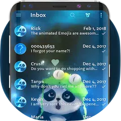 Panda Messenger SMS theme XAPK Herunterladen