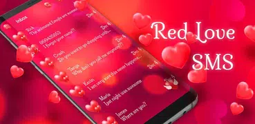 Romantic love red color theme