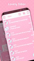 Roze messenger-thema-poster