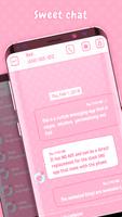 Pink messenger theme 스크린샷 1
