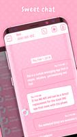 Roze messenger-thema screenshot 1