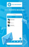 Lite Messenger Tele : Free Calls & Chat captura de pantalla 3