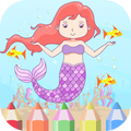 Coloring Mermaid Book Princess Game
