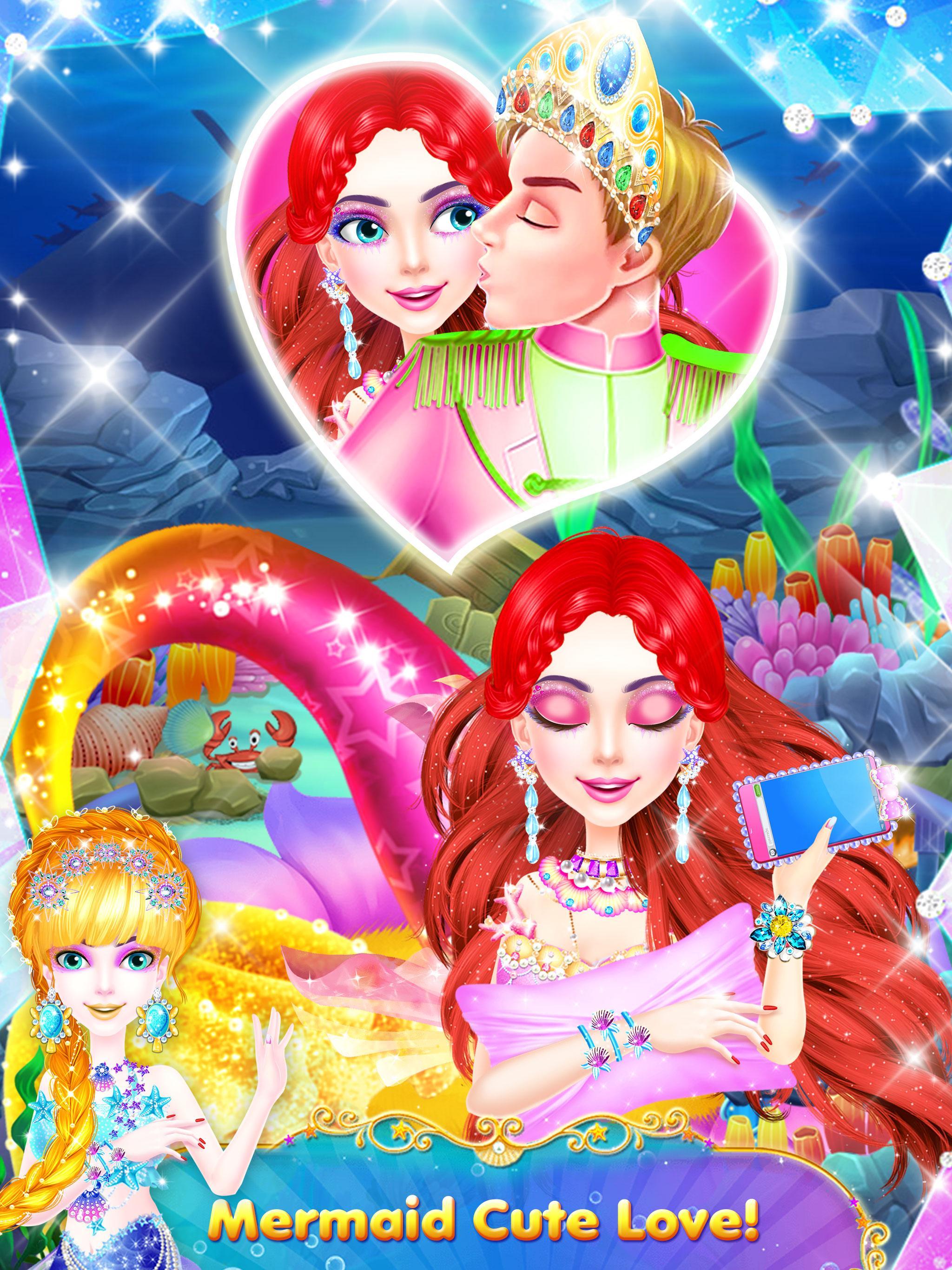 Little Mermaid Games - Secrets Dress up for Girls APK untuk Unduhan Android